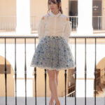 Ronova Ikeban Petticoat and Cold Shoulder Blouse