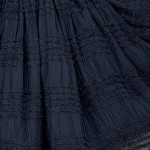 Ronova Pleated Ruffled Petticoat Skirt in Black