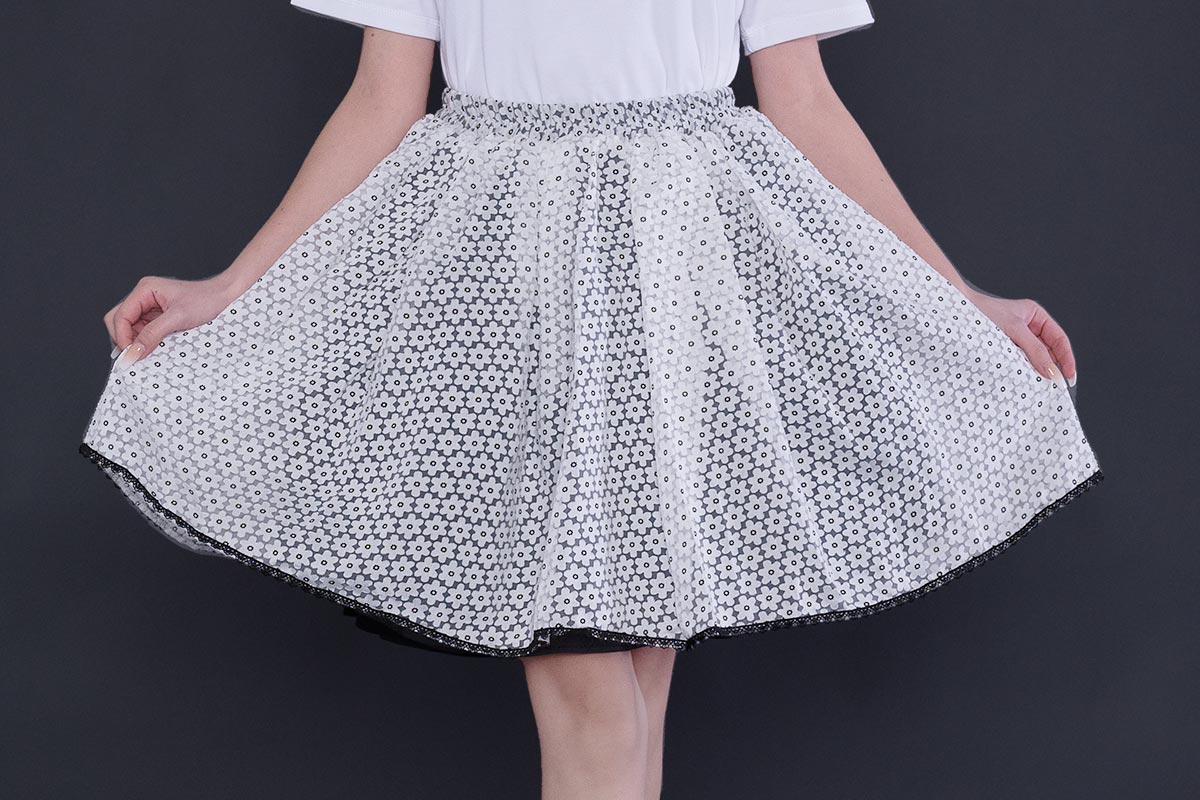 Ronova White Lily Petticoat Skirt
