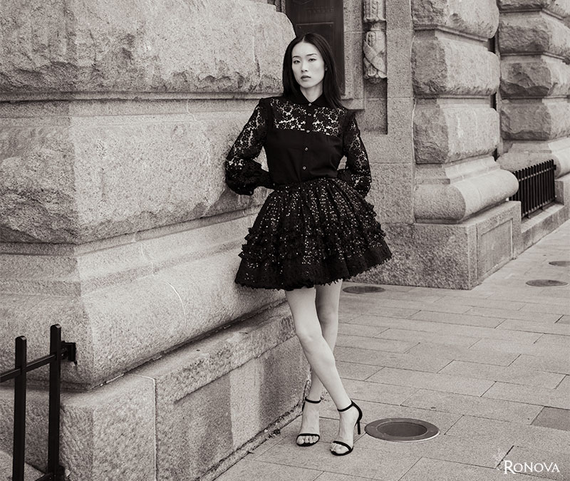 Minuit Petticoat Skirt and Blouse